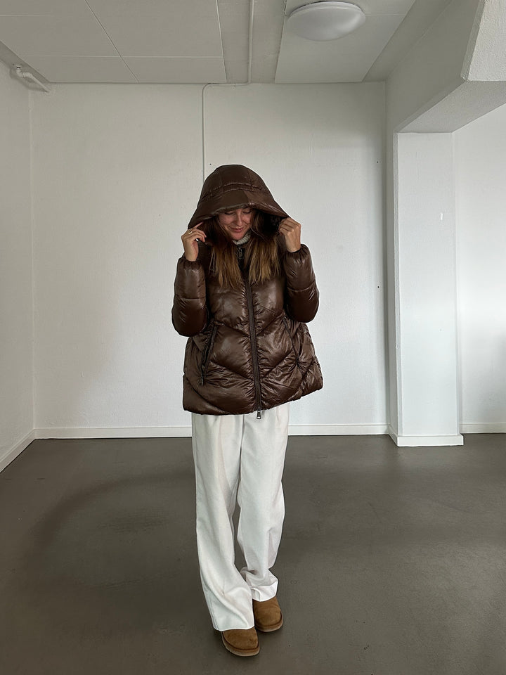 Aurora Puffer - Espresso