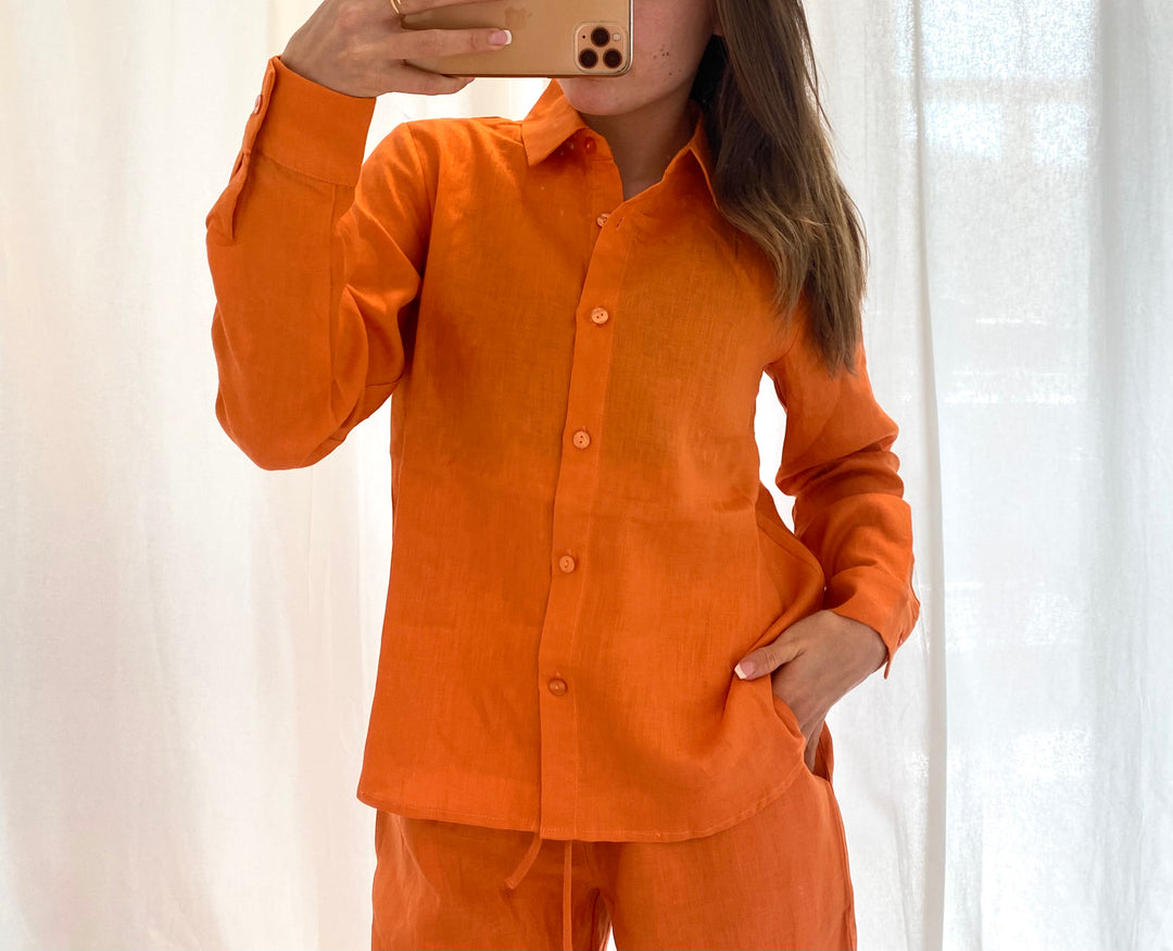 Linen shirt Sunset