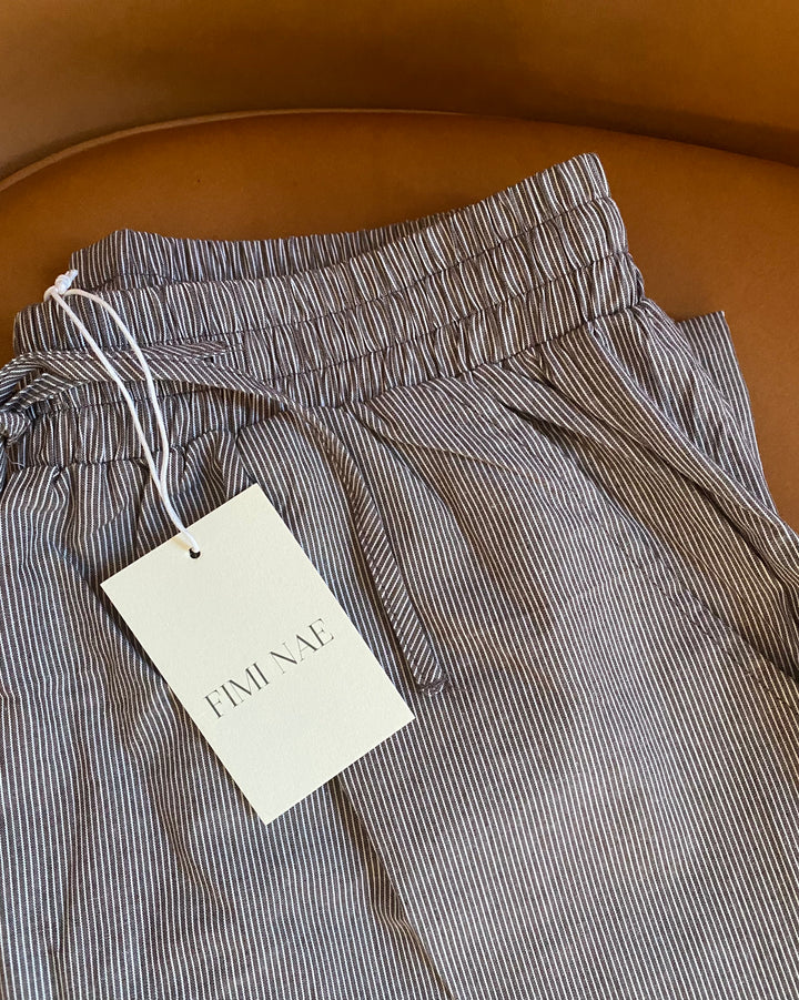 Stribet bukser Mocha