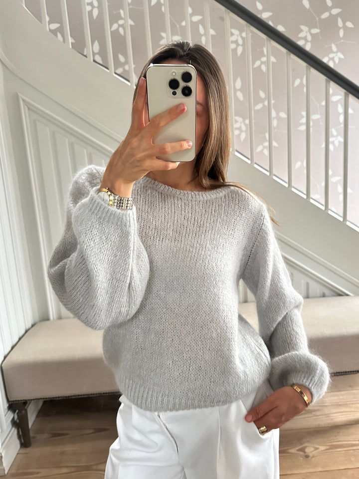 Mohair Knit - Light Grey