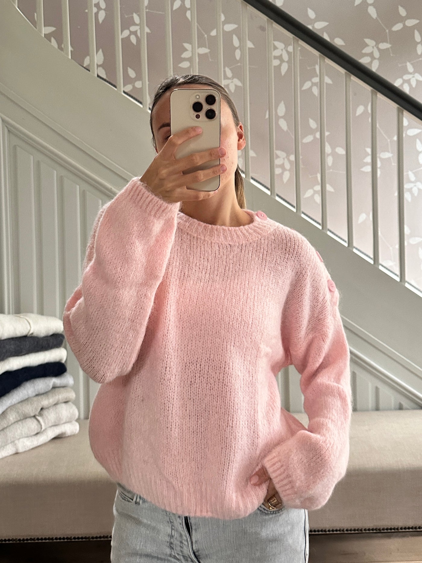 Alpaca knit - Pink