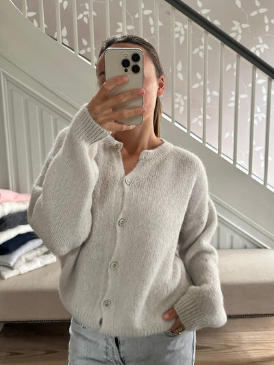 Alpaca cardigan - Beige