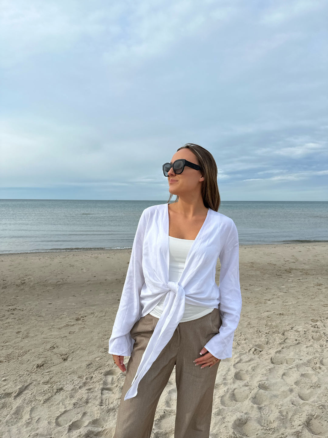 Linen blouse - White