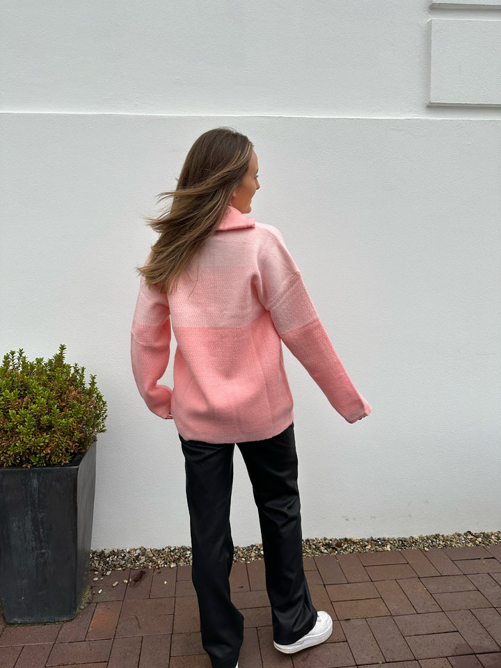 Zip Sweater Pink