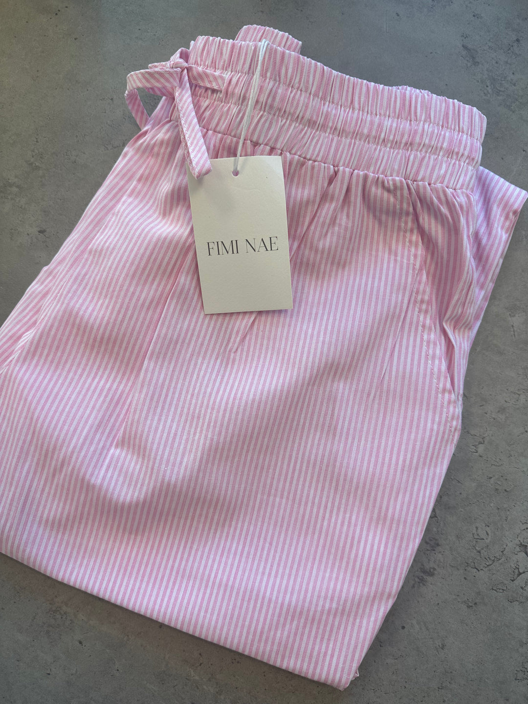 Striped trousers Pink